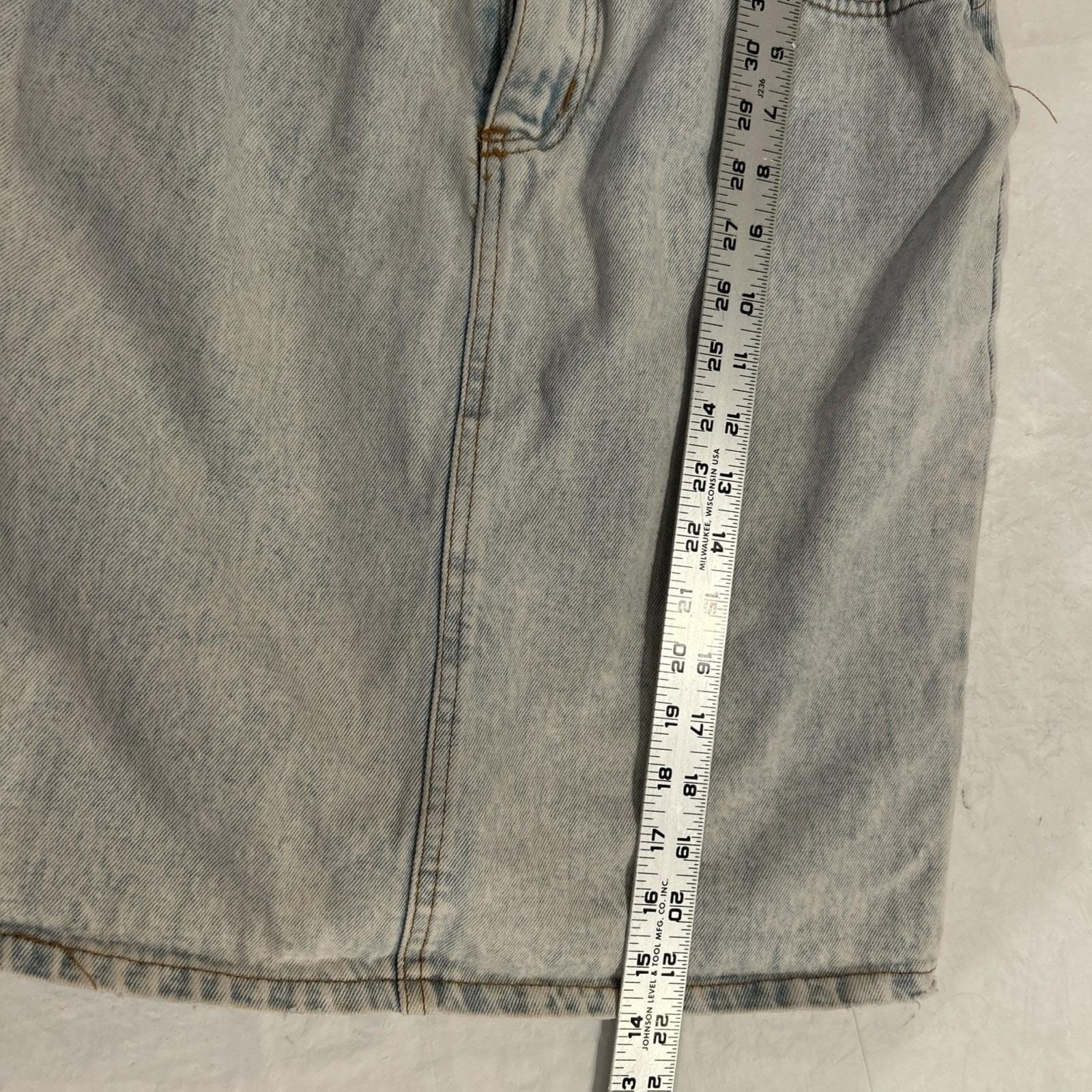 Vintage Jordache Acid Wash Denim Skirt Womens 11/12 High Waist Pencil Midi 90s