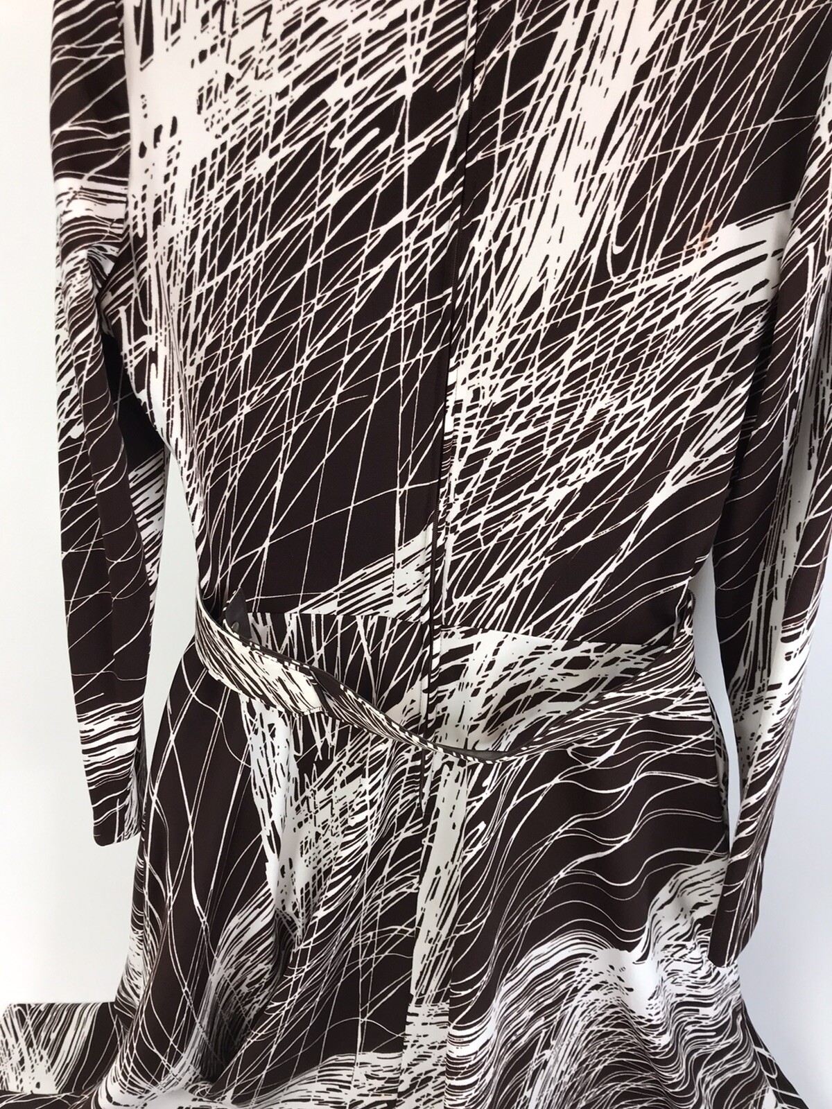 Vintage Dress Jerrie Lurie Mod Retro Belt Union Made USA 10 polyester 60s 70s