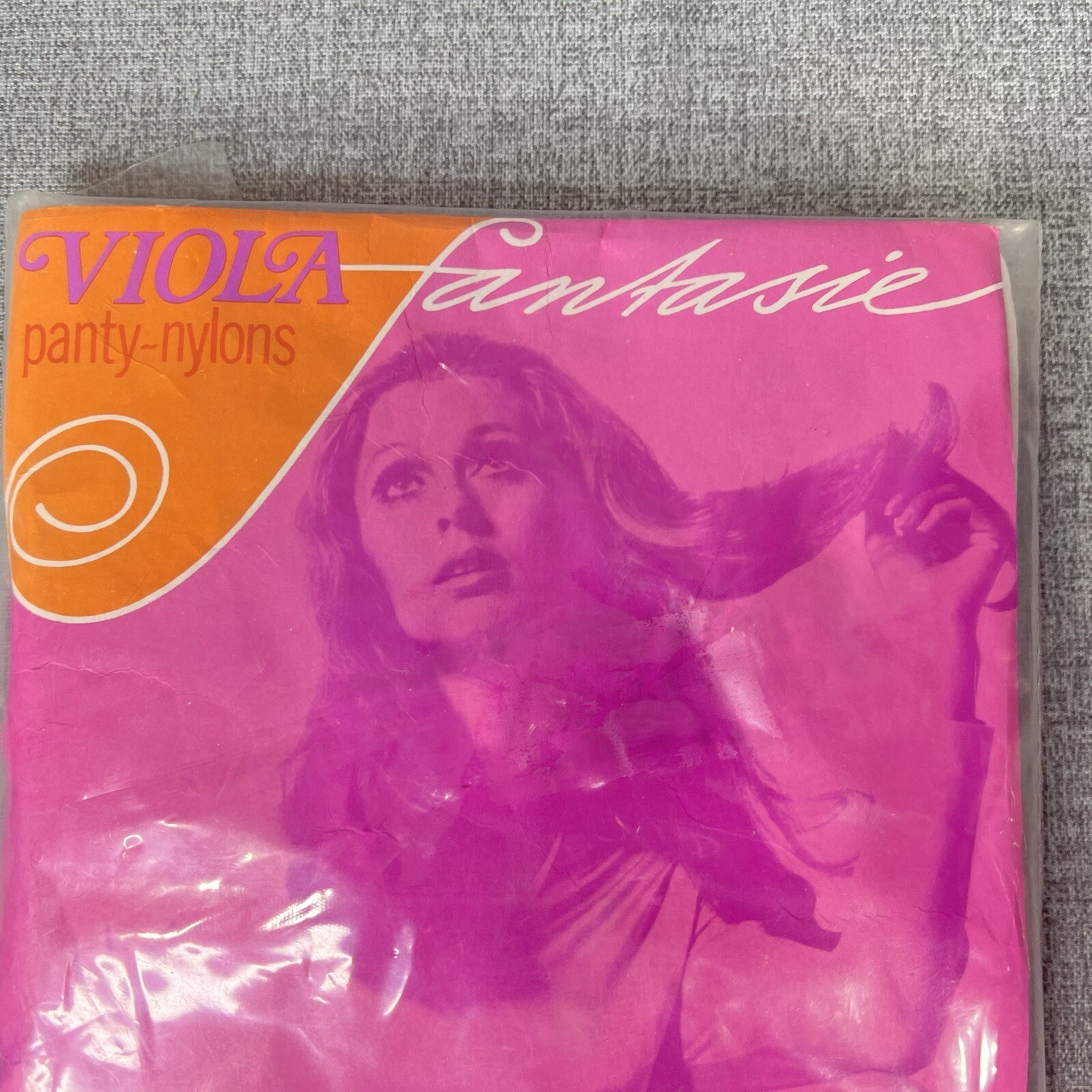 Vintage Viola Panty Nylons Womens 9 1/2 10 in Blue NOS