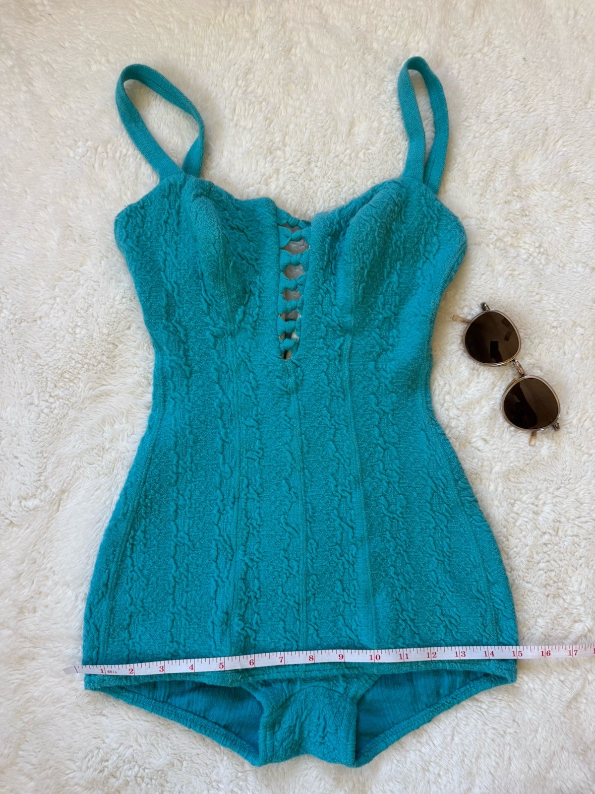 1950s Vintage Lofties By Lawrence One Piece Swimsuit XS