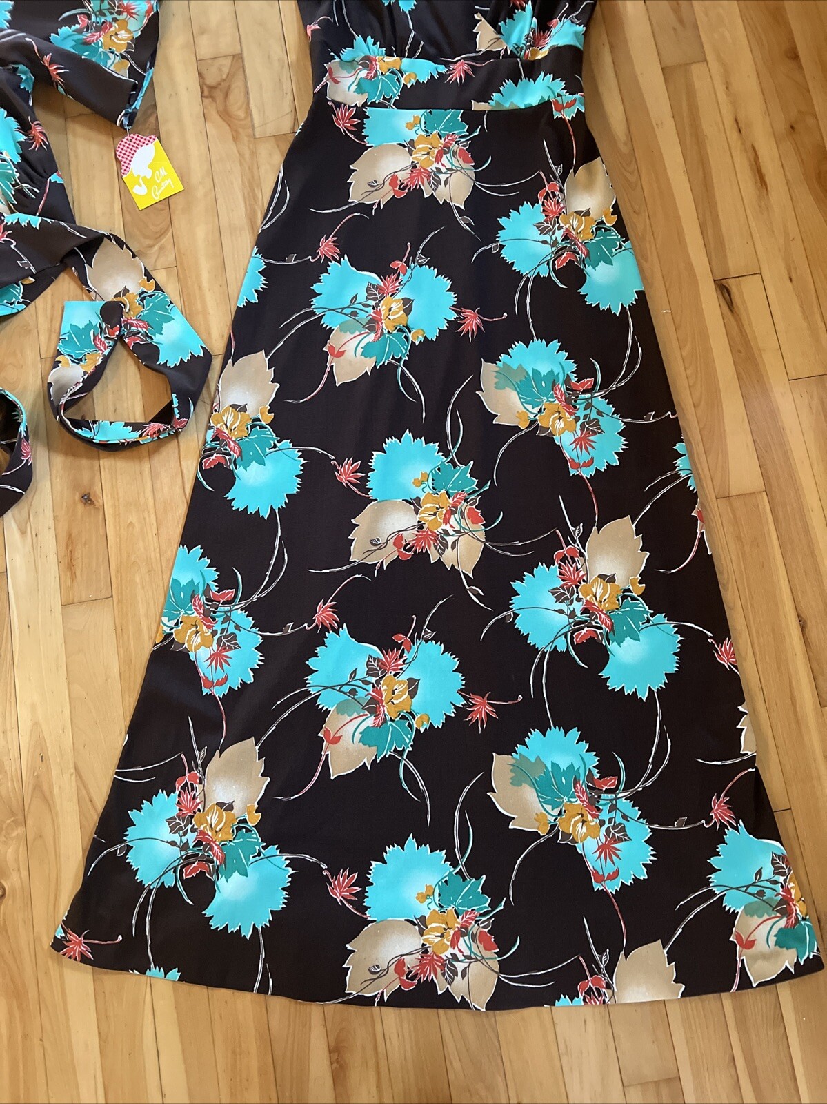 C.M. Courtney Vintage Maxi Dress & Cropped Wrap Jacket USA Made Women’s 9/10