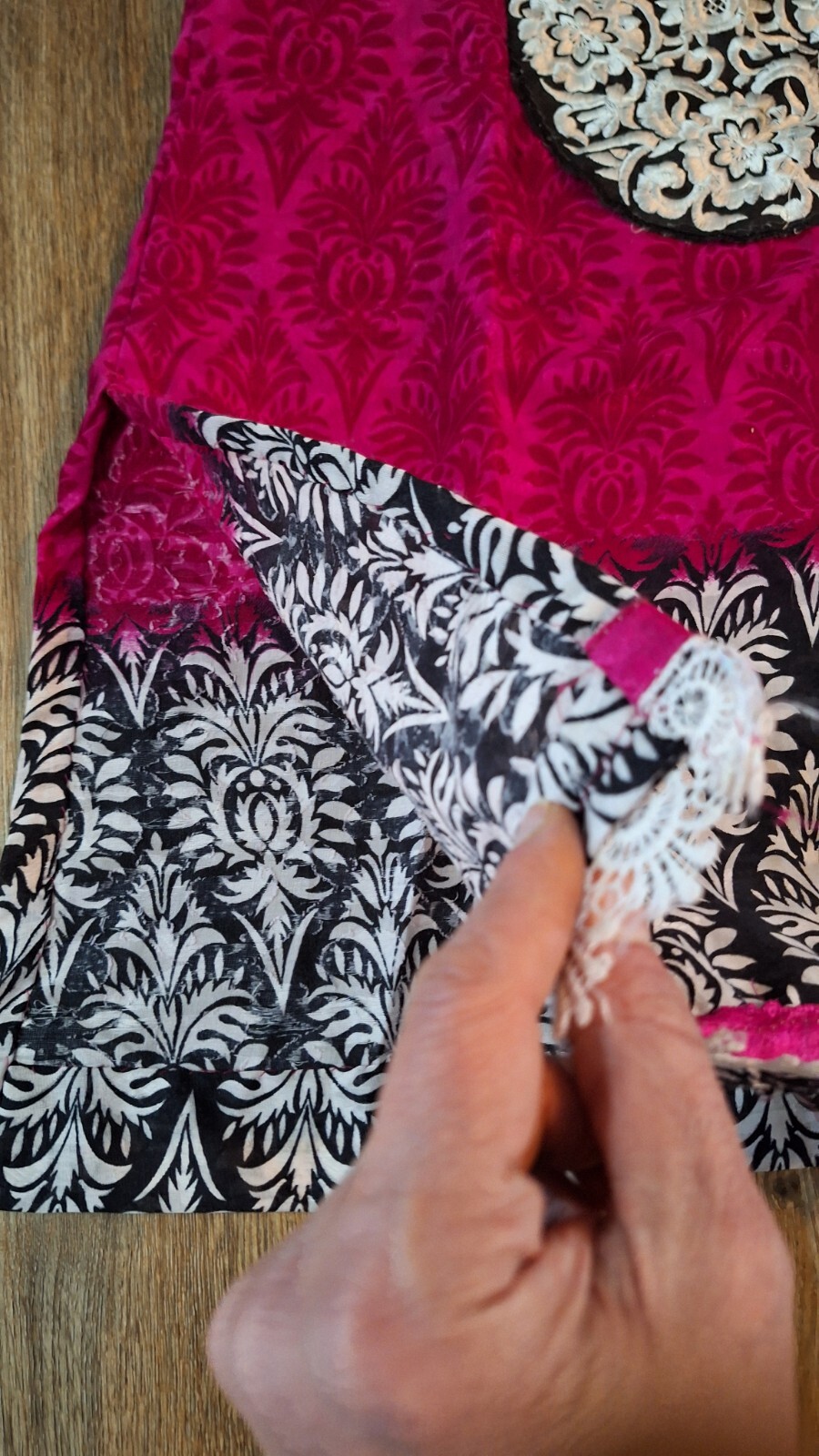 Homemade Dress Floral Embroidered Purple Indigo Y2K Cottagecore Fairy Bloomcore