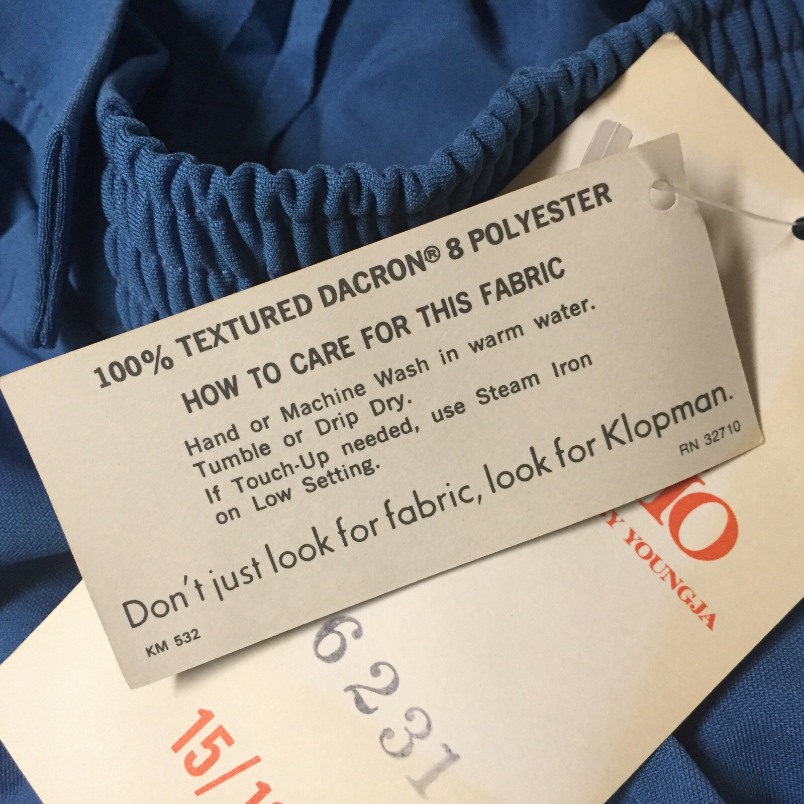 NOS Deadstock Vintage 70s 80s Fairfield Zio Two Piece Jump Suit Pants Shirt Jack