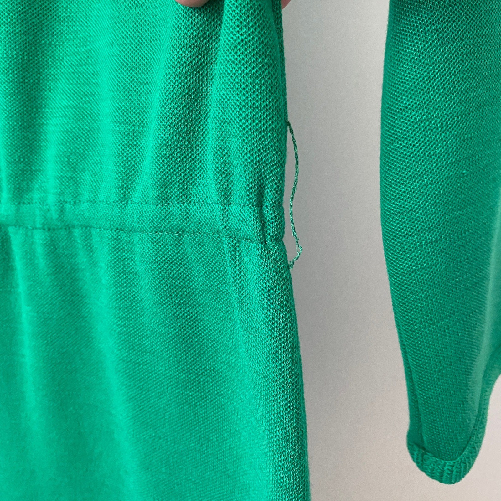 VTG Butte Knit 100% Pure Wool Academia Office Siren Green Sheath Dress Green
