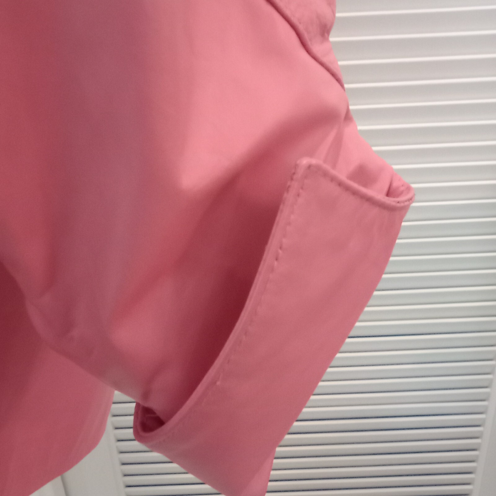 Pink Leather 1980’s Car Coat Length Dolman Sleeves Excellent Condition by Rafael