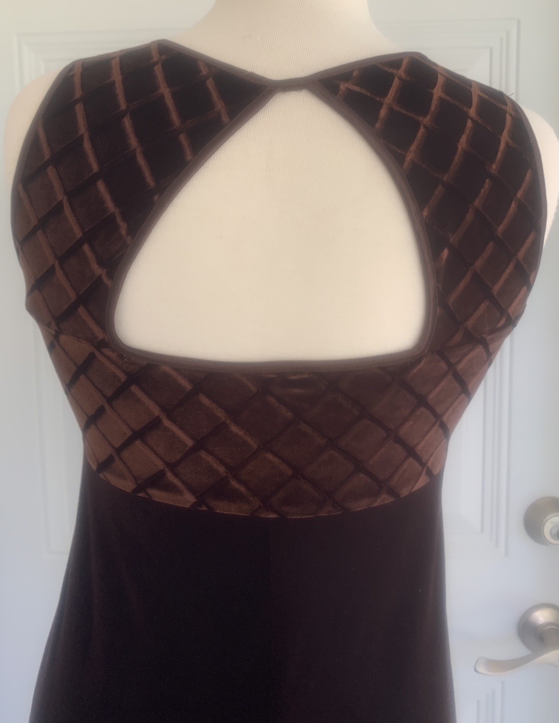 VTG Carol Anderson Petite Velour 2- Piece Maxi Party Wedding Speci. Occasion XS