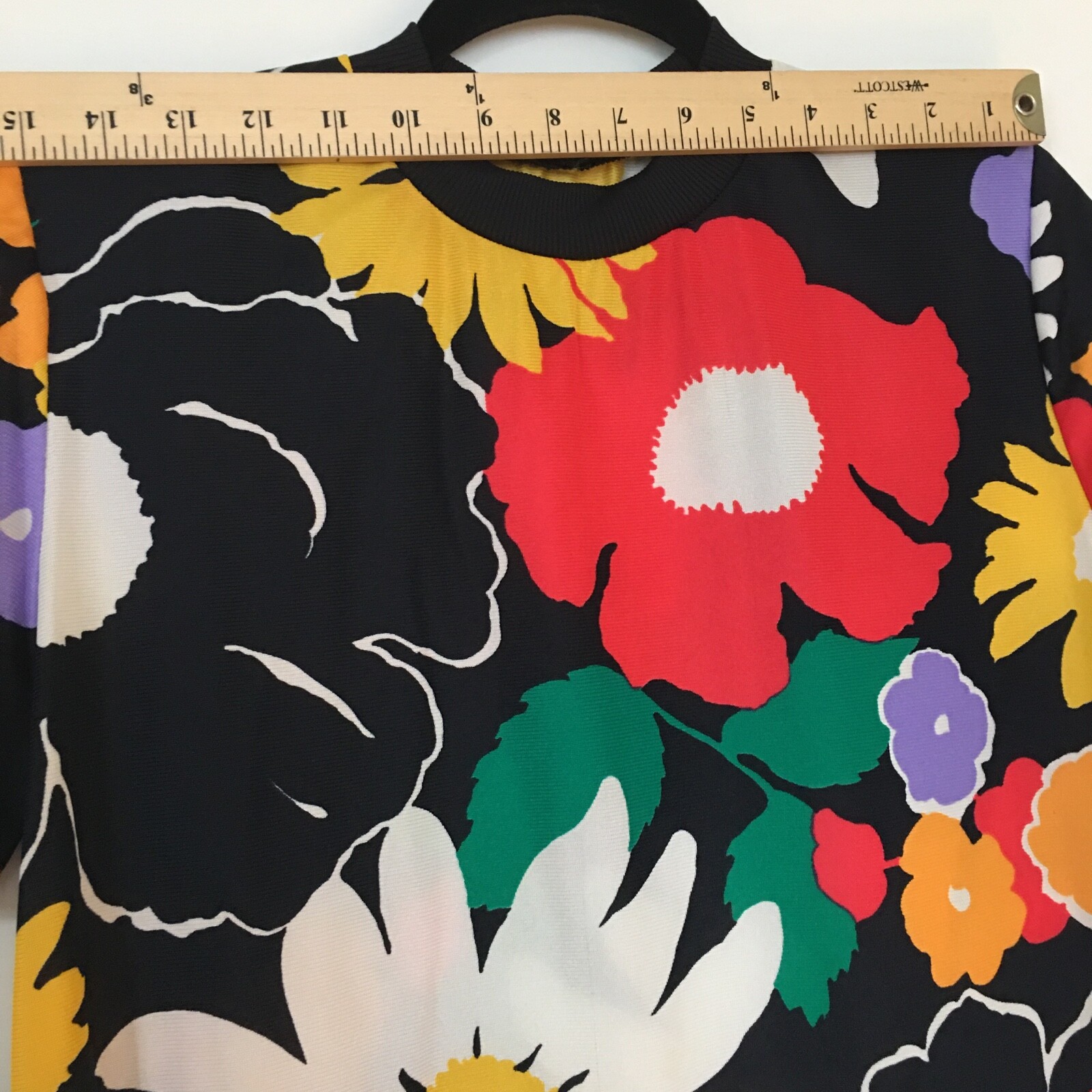 Vintage 1970s Floral Maxi Dress Medium