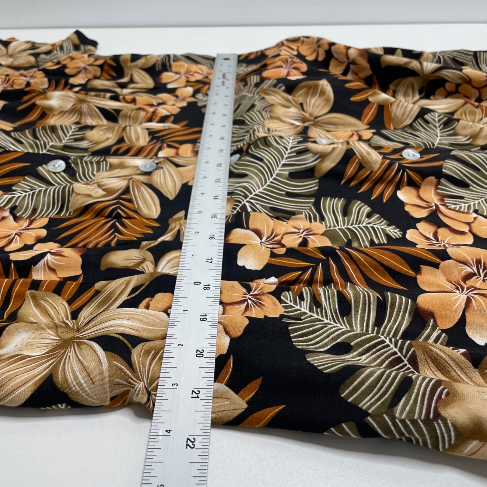 Vintage Floral Rayon Maxi Dress Button Front Tropical 18W Resort Island Vacation