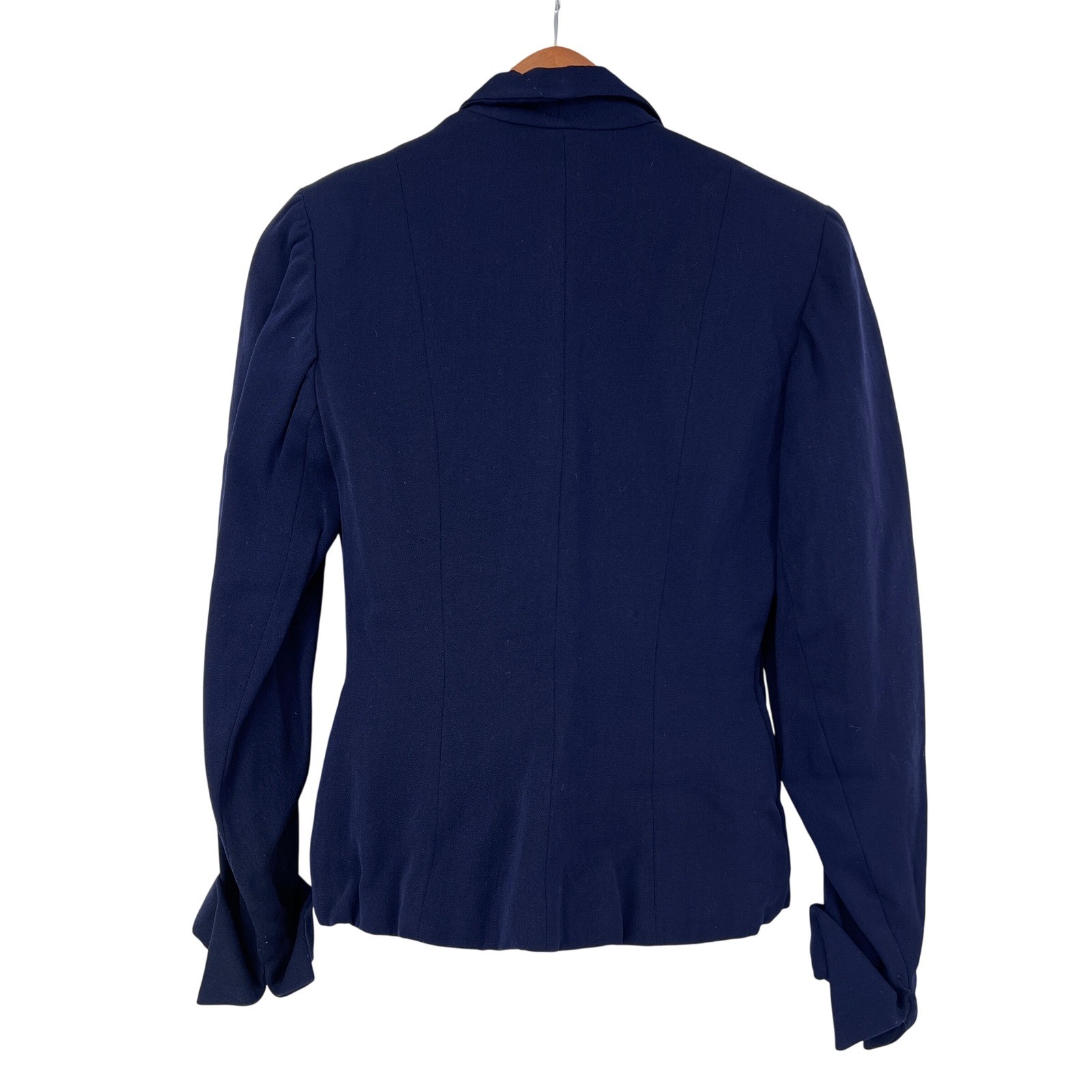 Vintage 1940s Navy Blue Tailored Blazer Jacket WWII Era