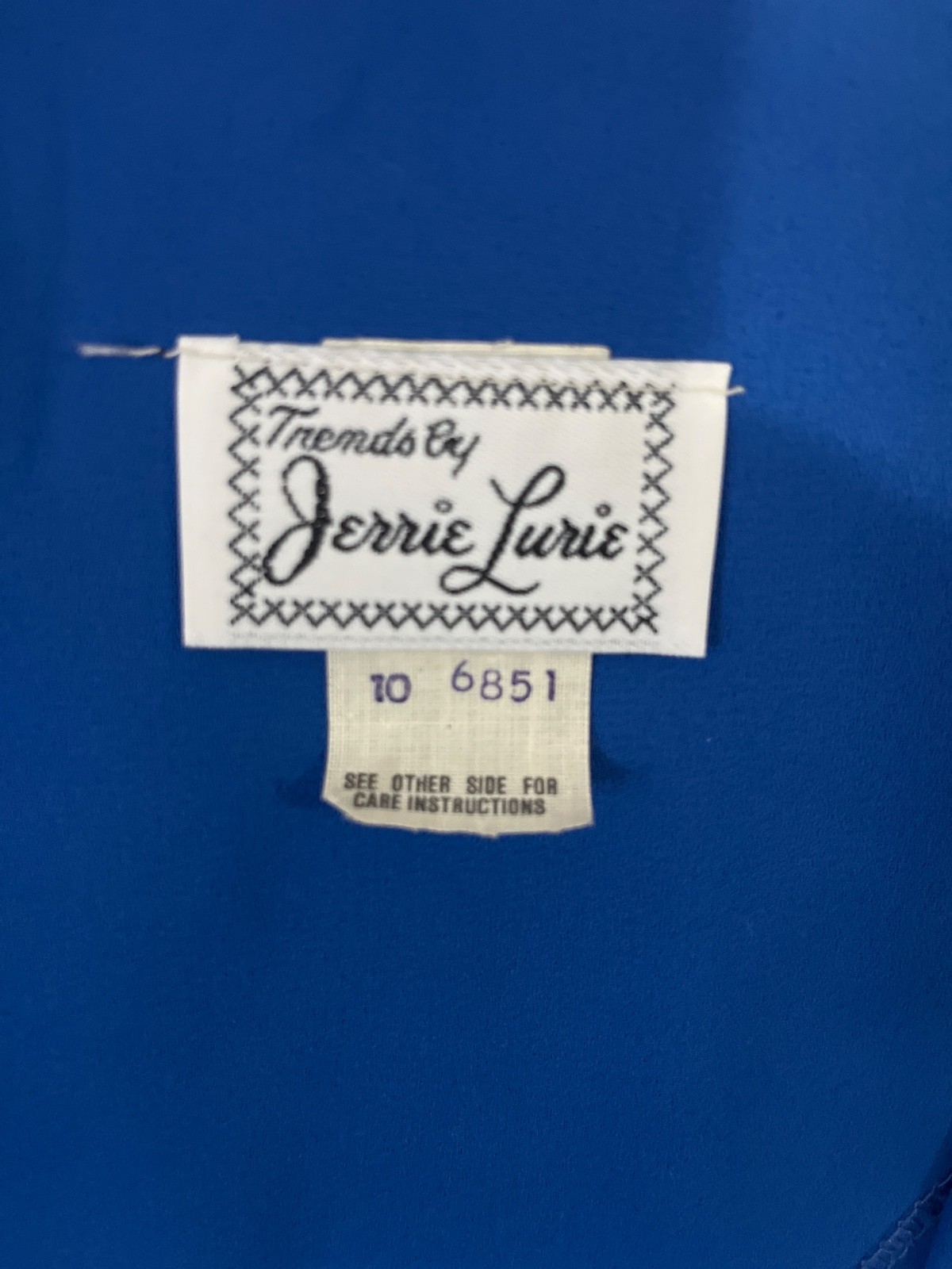 Vintage 70’s Dress 4 6 Blue Sequins by Trends by Jerrie Lurie