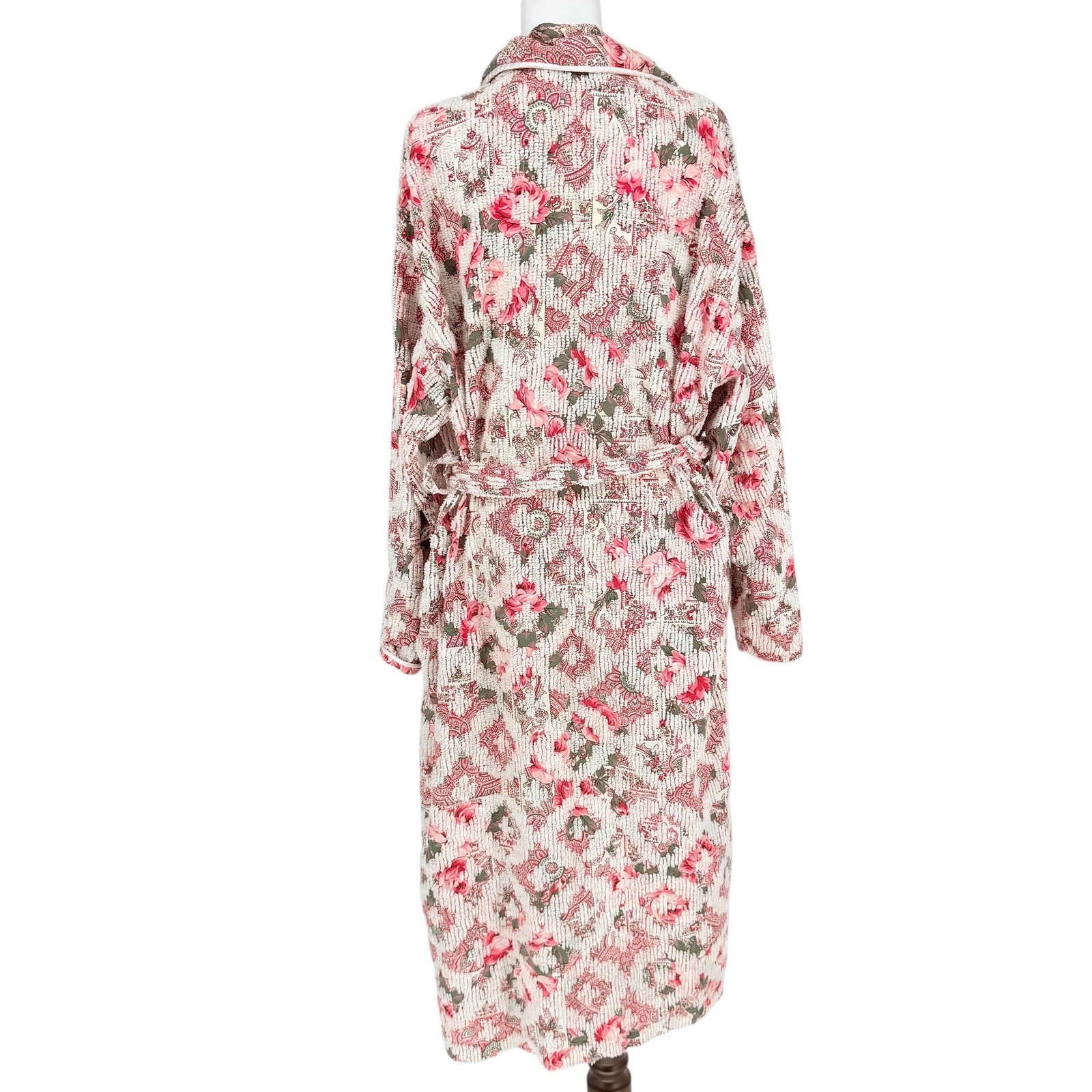 Victoria’s Secret Gold Label 9Os Vintage Chenille Bath Robe & Belt Tufted USA