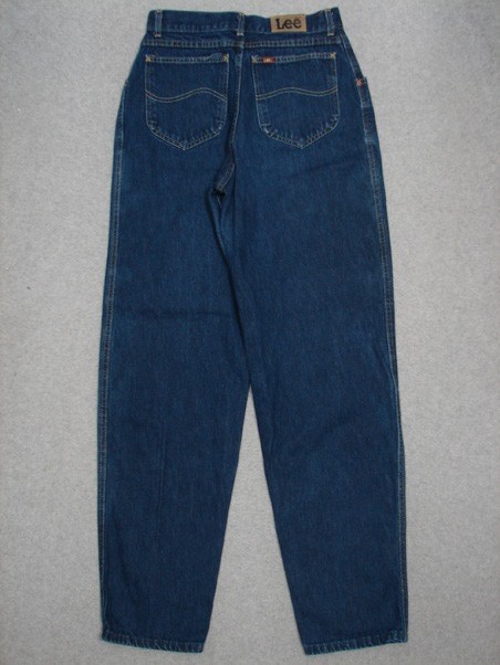 QB03405 VINTAGE 1970s **LEE** 302 HIGH WAIST RELAXED FIT WOMENS JEANS sz11 DARK