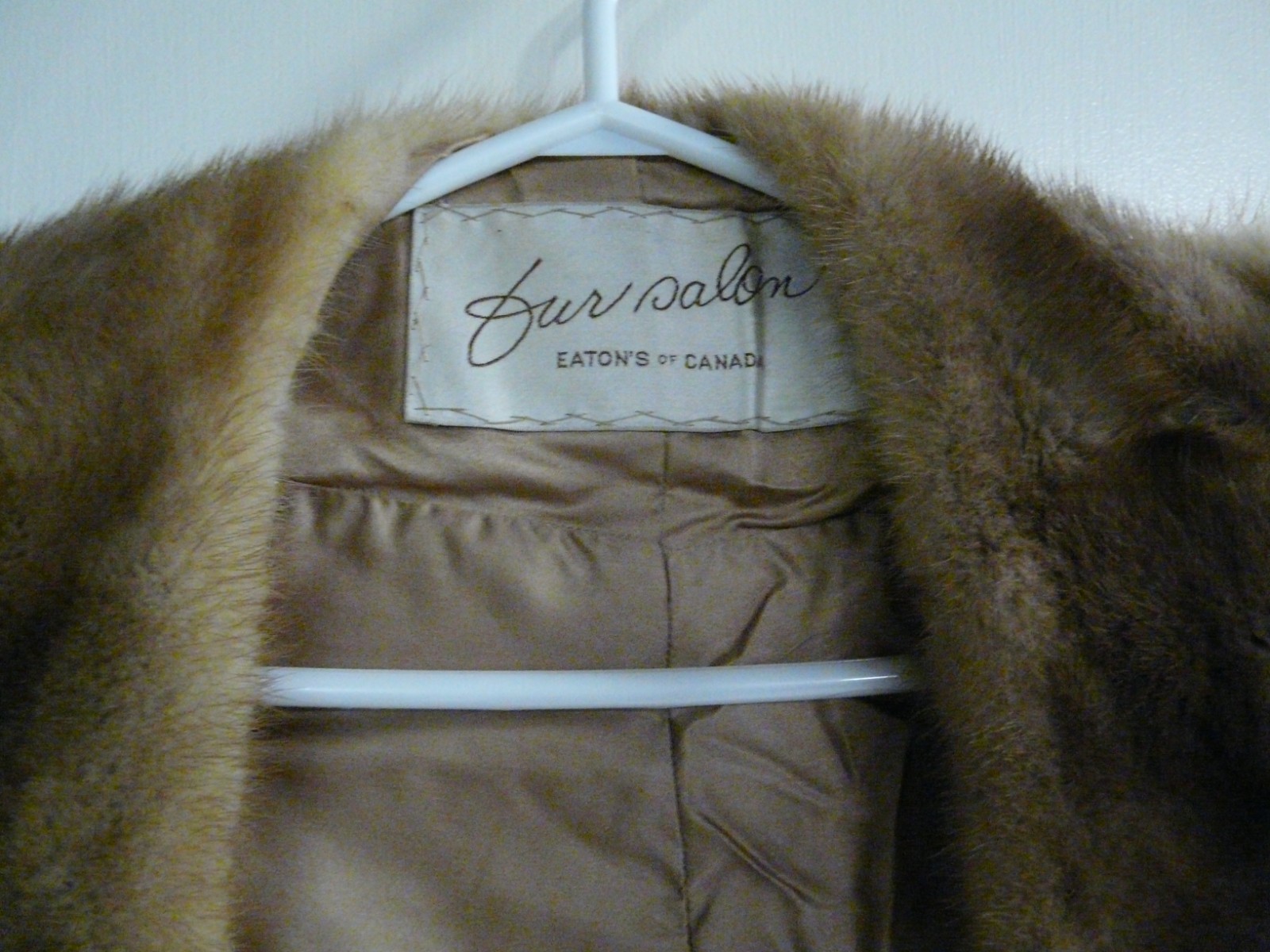 Vintage Real Mink fur stole 1960s Eatons Fur Salon Canadian Mink