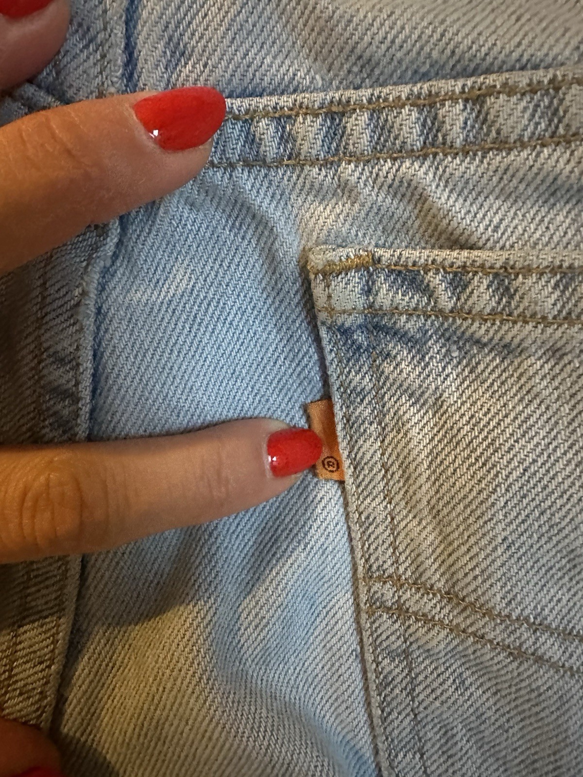 Levi’s 550 Student Fit Orange Tab Denim Jeans Vintage 90s 29x30in