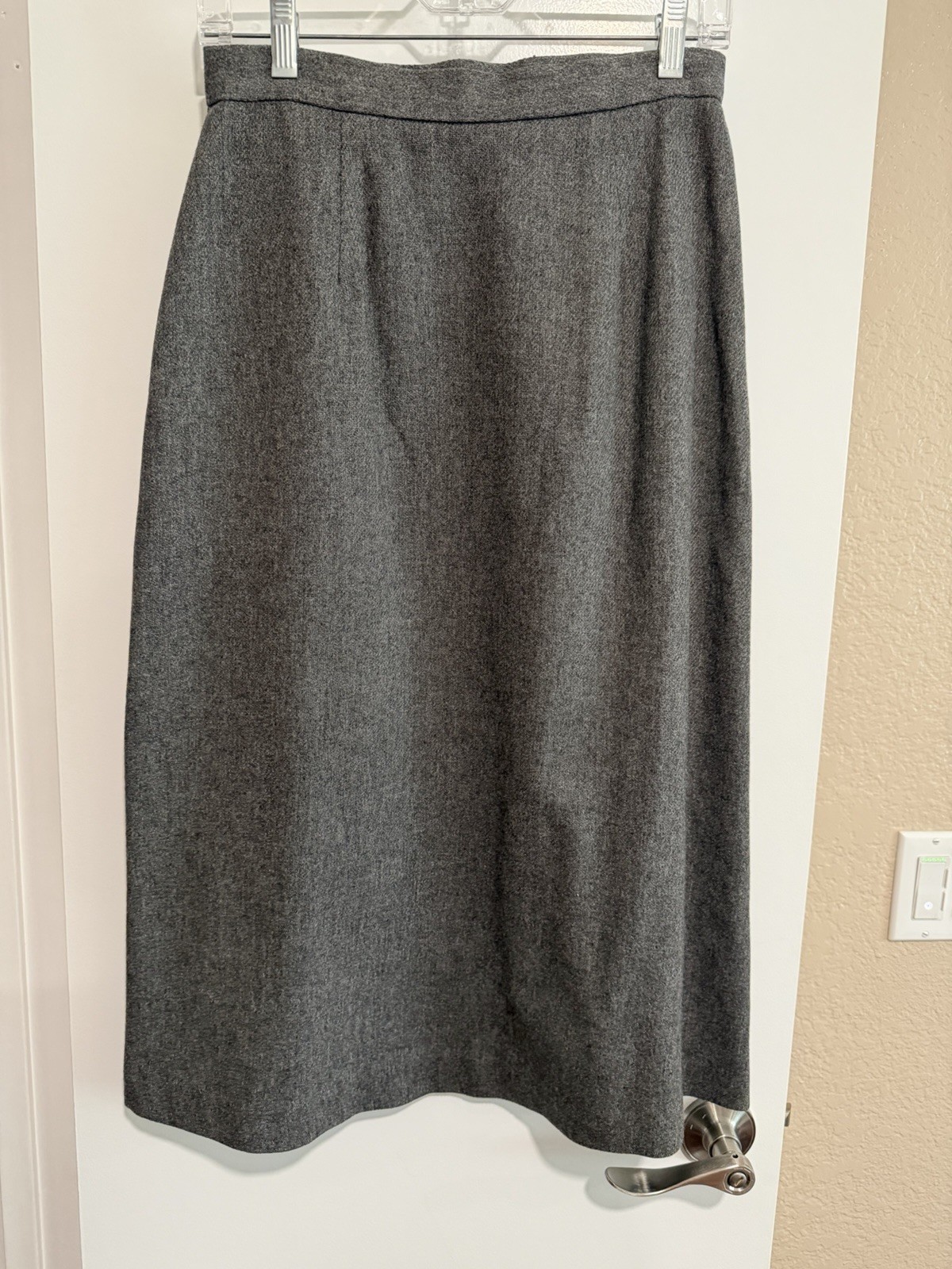 Vintage 70s 80s Ira Joyce Gray Wool Blend Skirt 70% Wool 30% Polyester Vintage