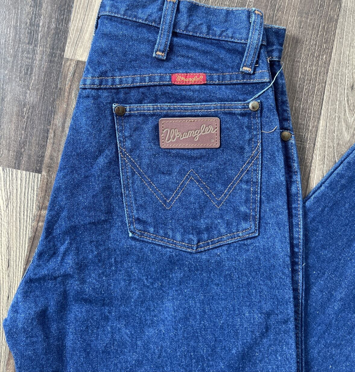 Wrangler Western Jeans Blue Label size 11 x 30 actual (W28 L29) Made in USA