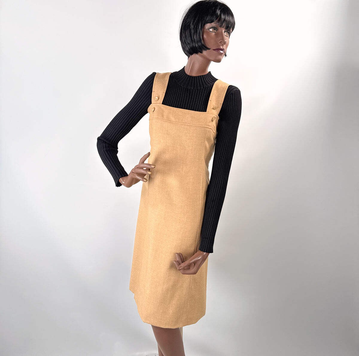 Vintage 70s Mod Jumper Dress Courreges S/XS Designer