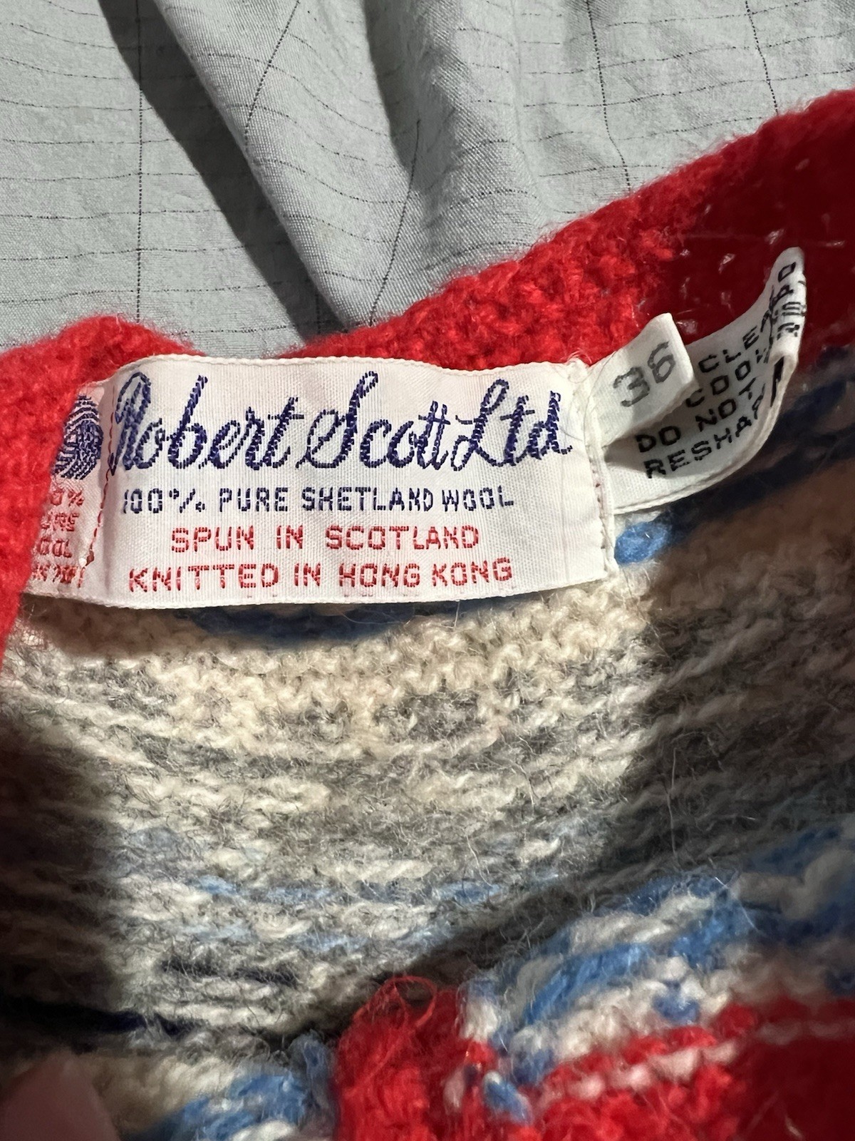 VTG Vintage 80s Robert Scott Ltd Women’s Red Knitted Wool Sweater Size 36 Small