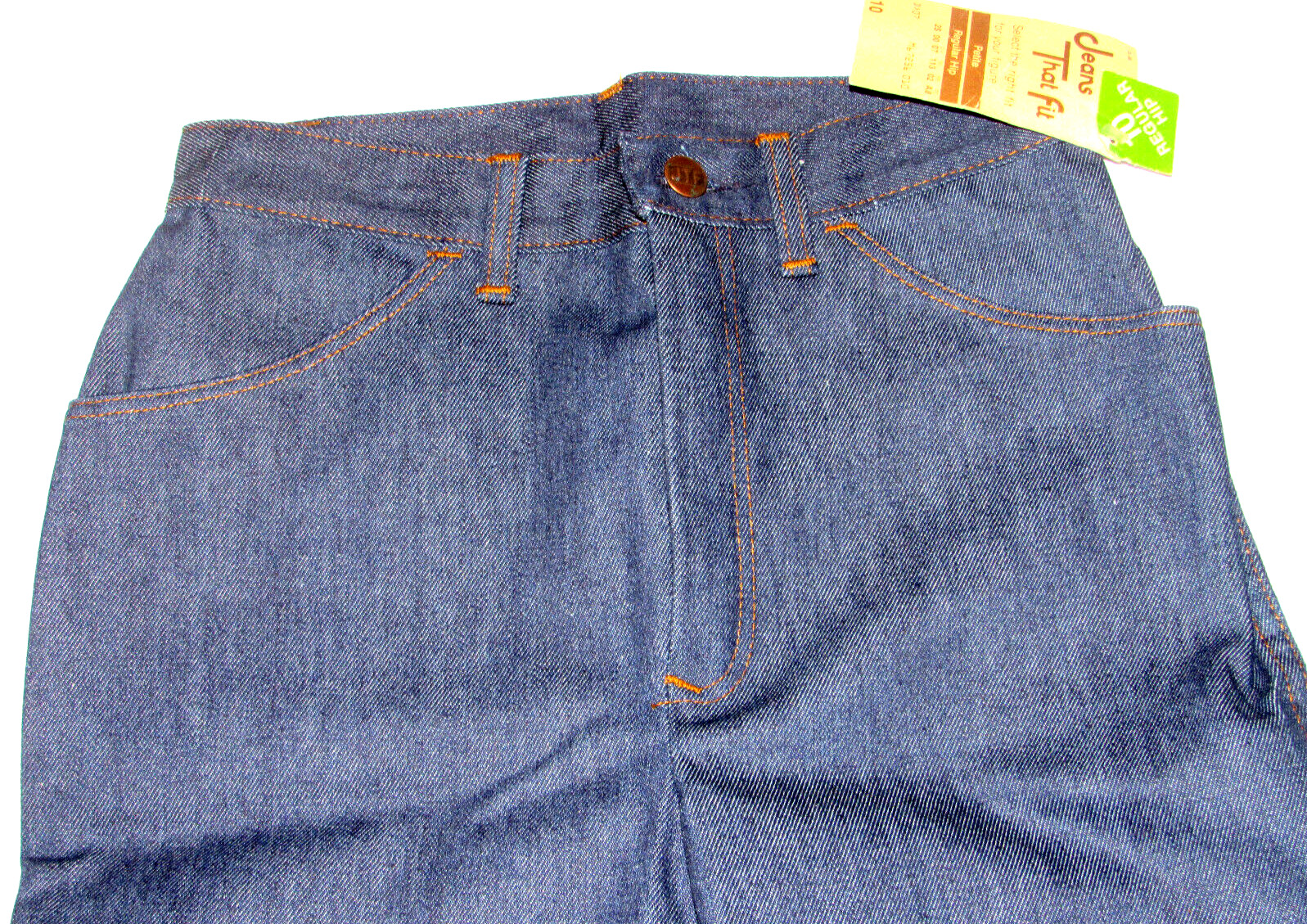VTG 1970s SEARS UNUSED WOMEN’S JEANS! 'JEANS THAT FIT’! 10 PETITE/REGULAR HIPS
