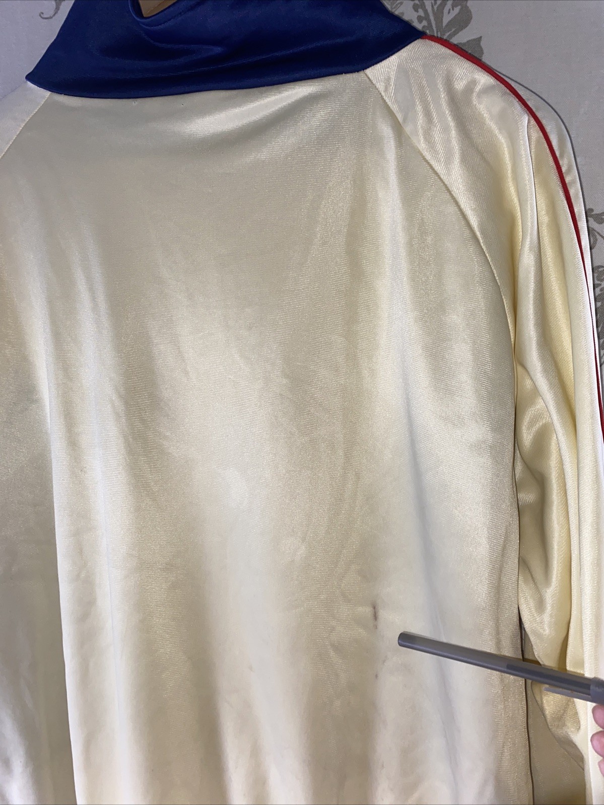 VTG 70’s Zwickel USA Olympics, Warm up track jacket full zip Cream Color