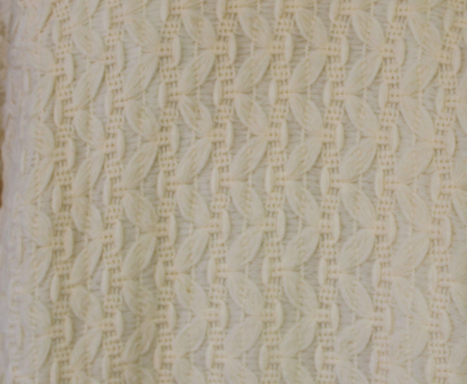 Vintage 1970s? Promenade Ltd. Cream 100% Virgin Wool Coat Size M? No Size Tags