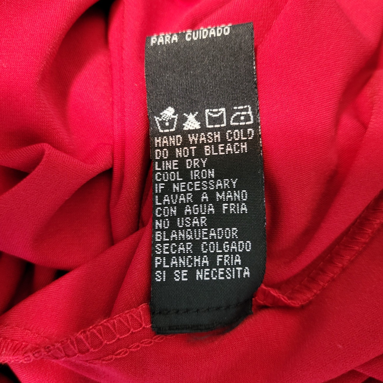 VTG Y2K Red Empire Waist Babydoll Cocktail Dress 10 Rhinestone Bow Romance