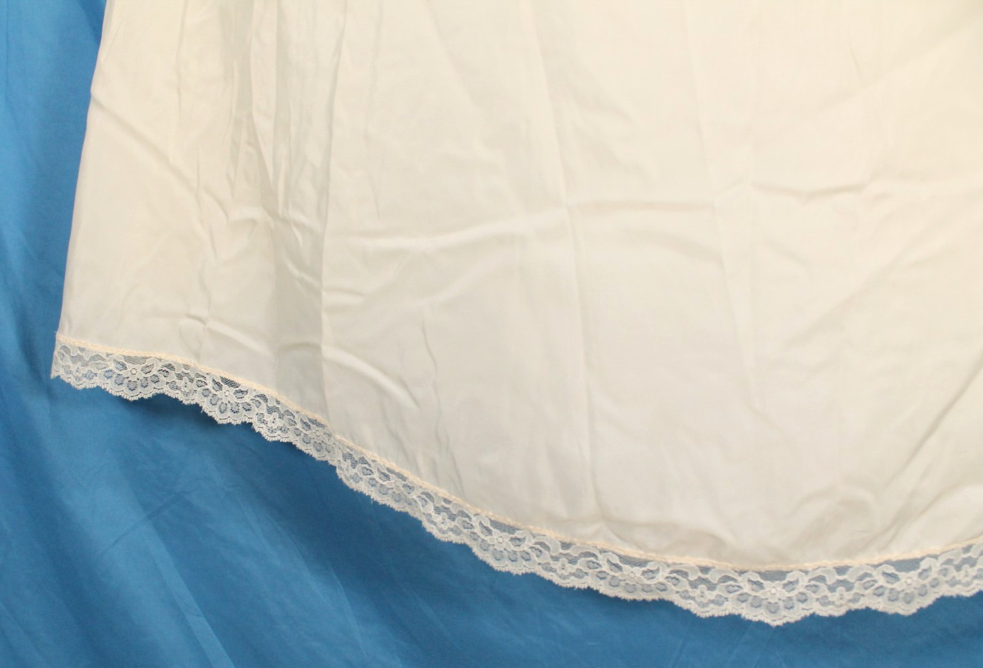VTG GILEAD Ivory NYLON/CHIFFON Lace Detail LOUNGE Peignoir ROBE/NIGHTGOWN SET S