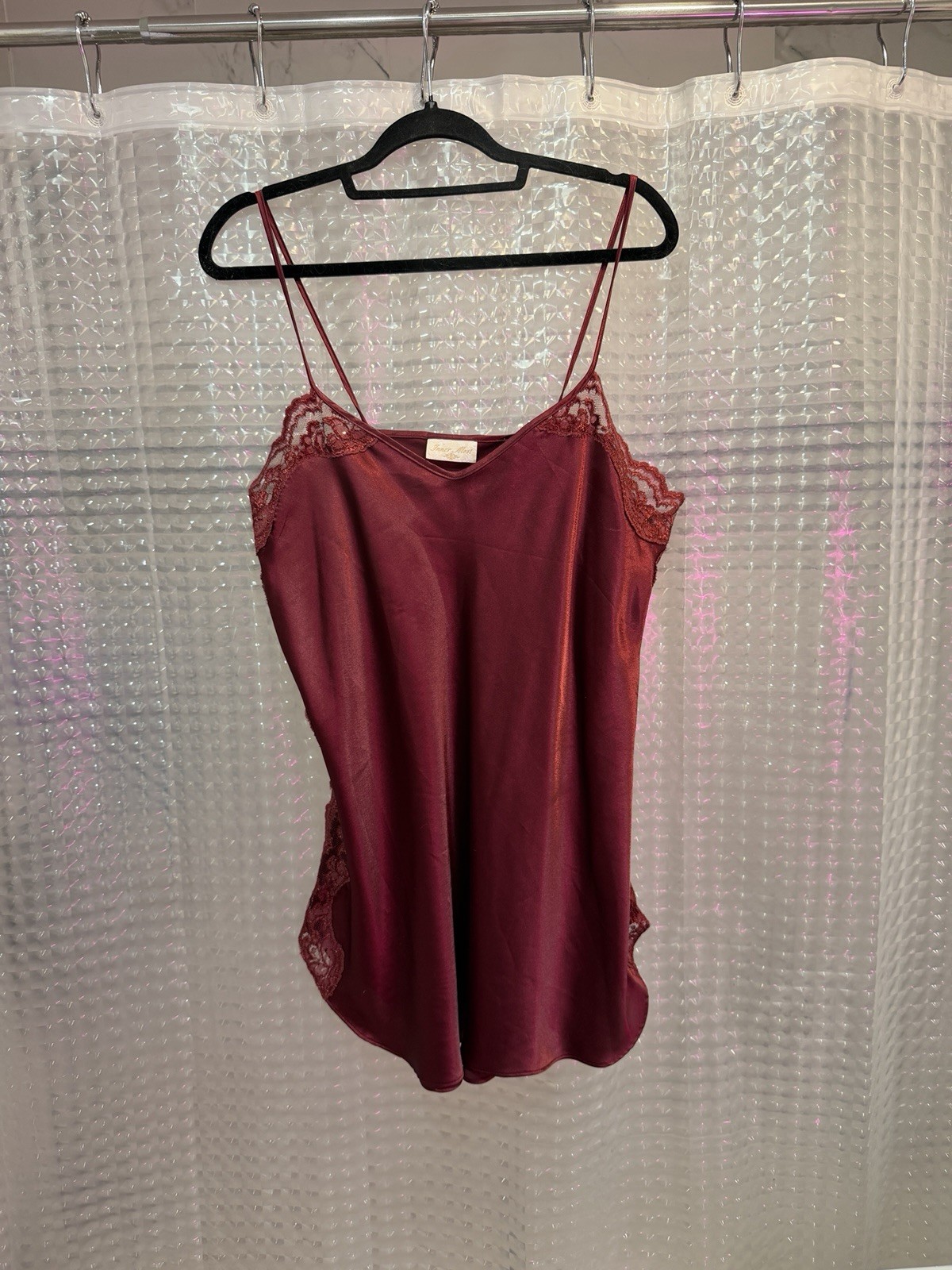 Vintage Inner Most Womens Small Satin Chemise Nightgown Dress Slip