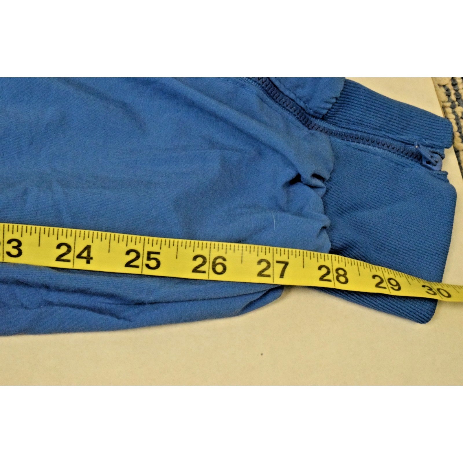 Vintage Track Pants Pro Spirit Size S 90s Ocean Blue Nylon Ankle Zip