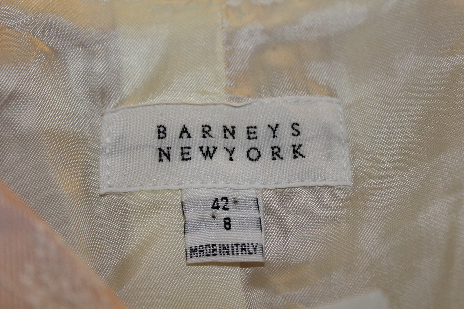 VTG NWT 90’s Barneys NY Floral Brocade Pink Cotton Silk Blazer Skirt Suit 8 10