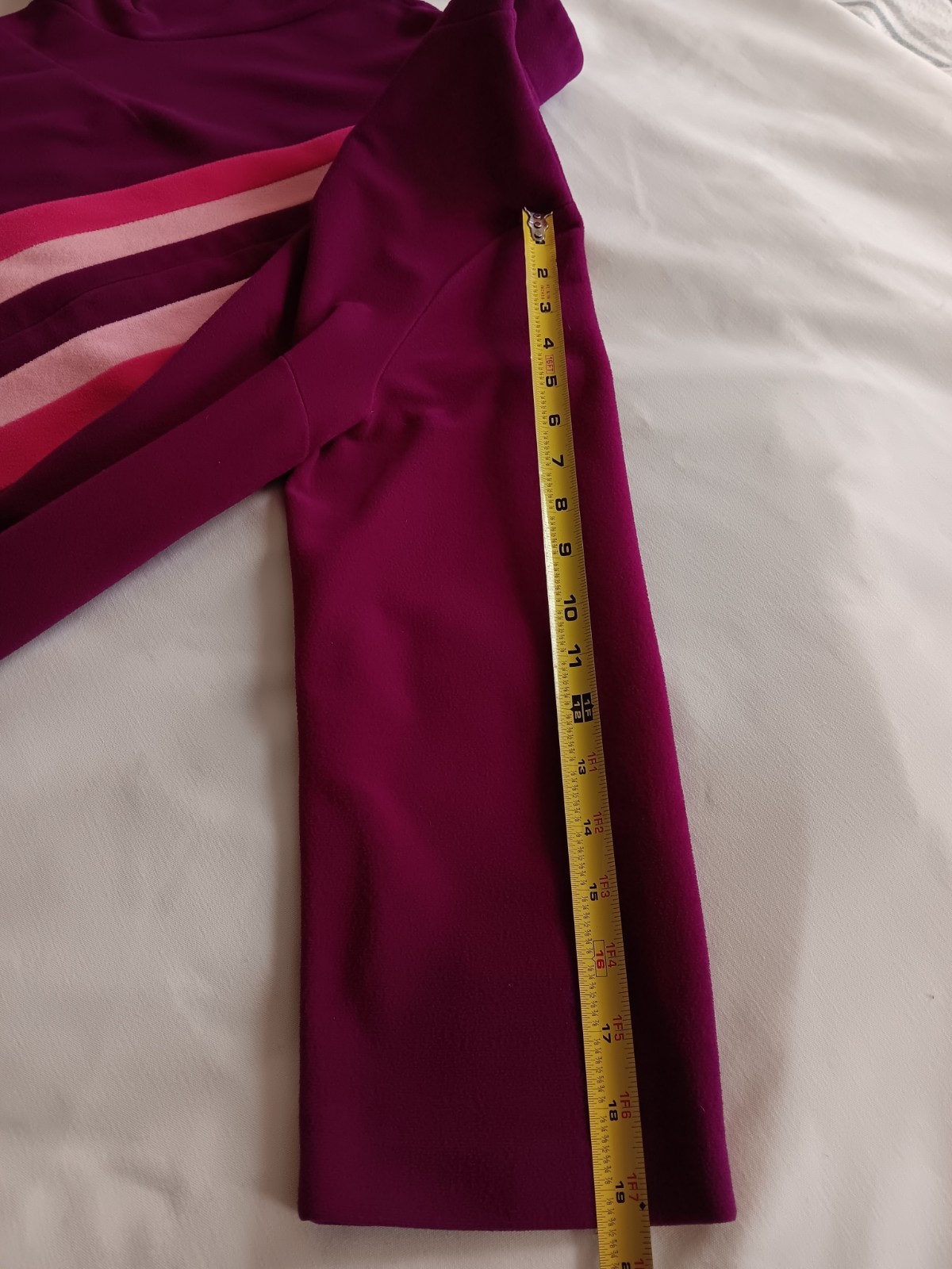 Vtg 70s JC Penney Velour Front Zip Robe 14 Fits L Purple Majenta Pink