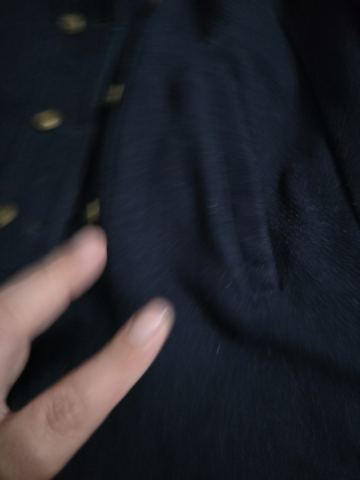 Vintage 50s Navy Blue Wool Pea Coat