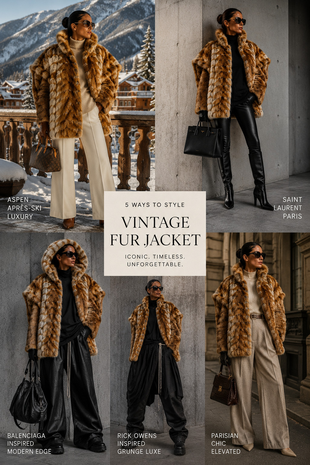 Vintage Red Fox Fur Jacket 80s XXL Hooded Statement Furrier Size 40/42