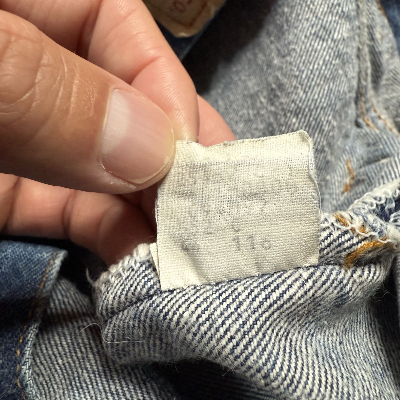 Vintage 90s Levis 501 Button Fly Jeans 28 x 27 Straight Made In USA