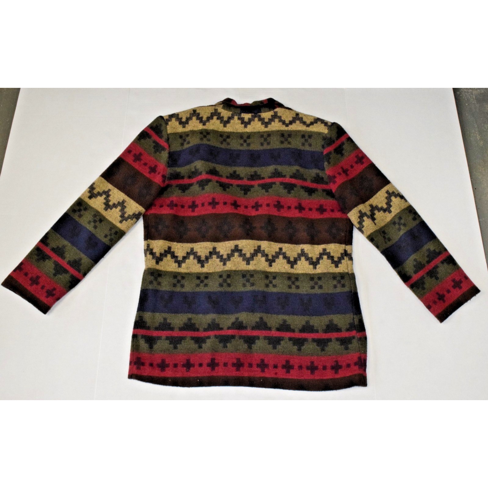 Vintage Tracy Evans Jacket Size S 80s Wool Blend Southwestern Aztec Made USA
