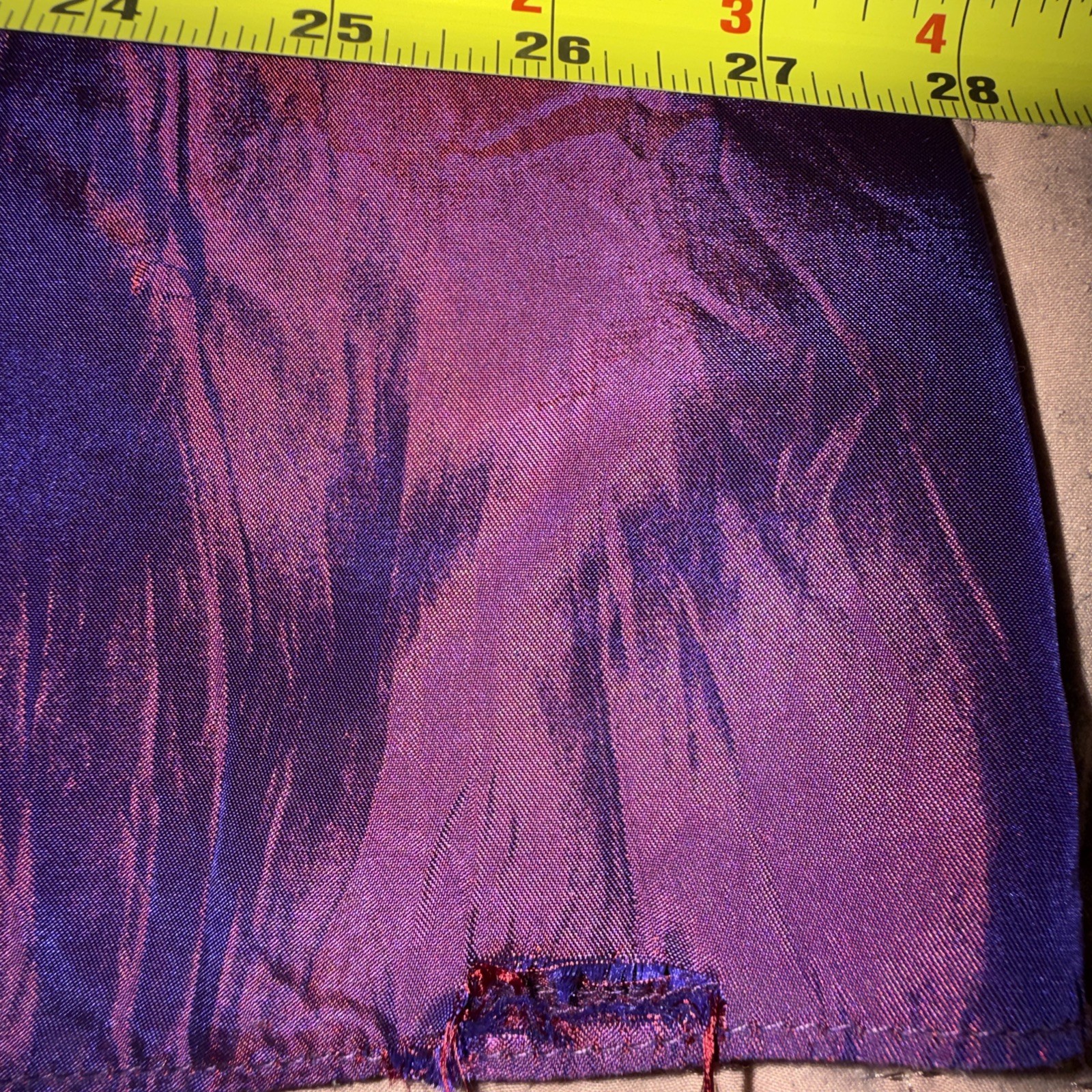 VTG Jessica McClintock Gunne Sax Iridescent Purple Satin Strapless Prom Dress 13