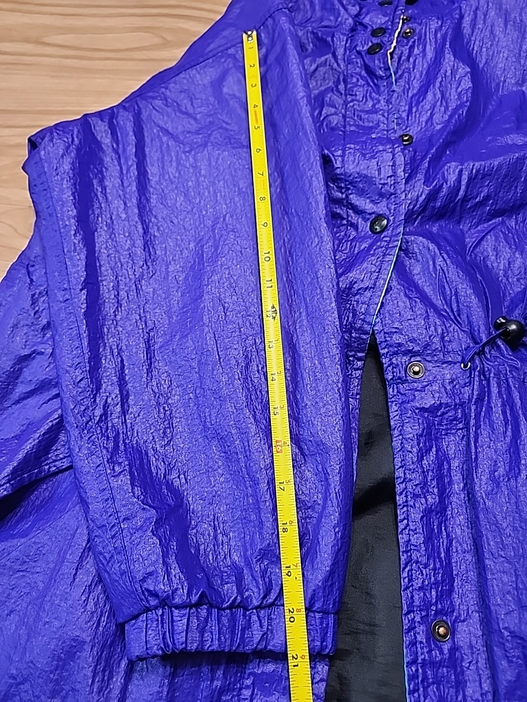 Vintage Obermeyer Wind Breaker Jacket 1980s Purple And Neon Abstract Snaps…
