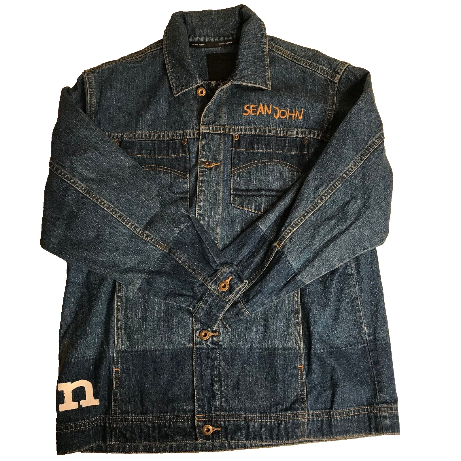 Sean John Blue Vintage 90s Jacket Size Medium 12 – 14