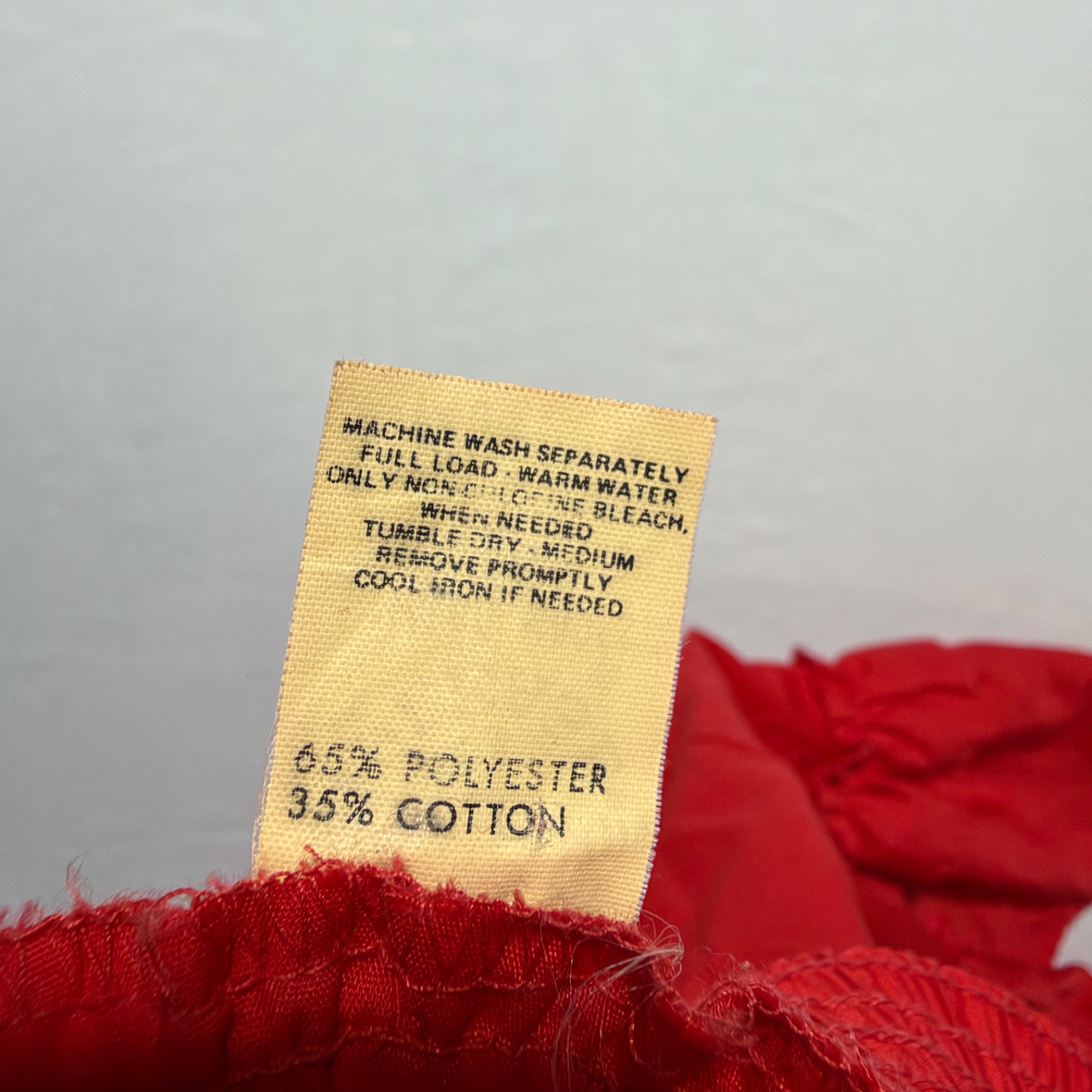 Partners Please Malco Modes Red Square Dance Skirt Size M Tiered Ruffle Vtg