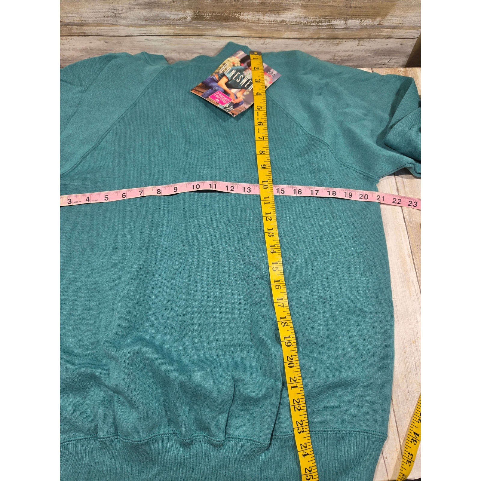 Vintage Hanes Her Way Sweatshirt Medium Sage Green 90s Deadstock Olympic 1996