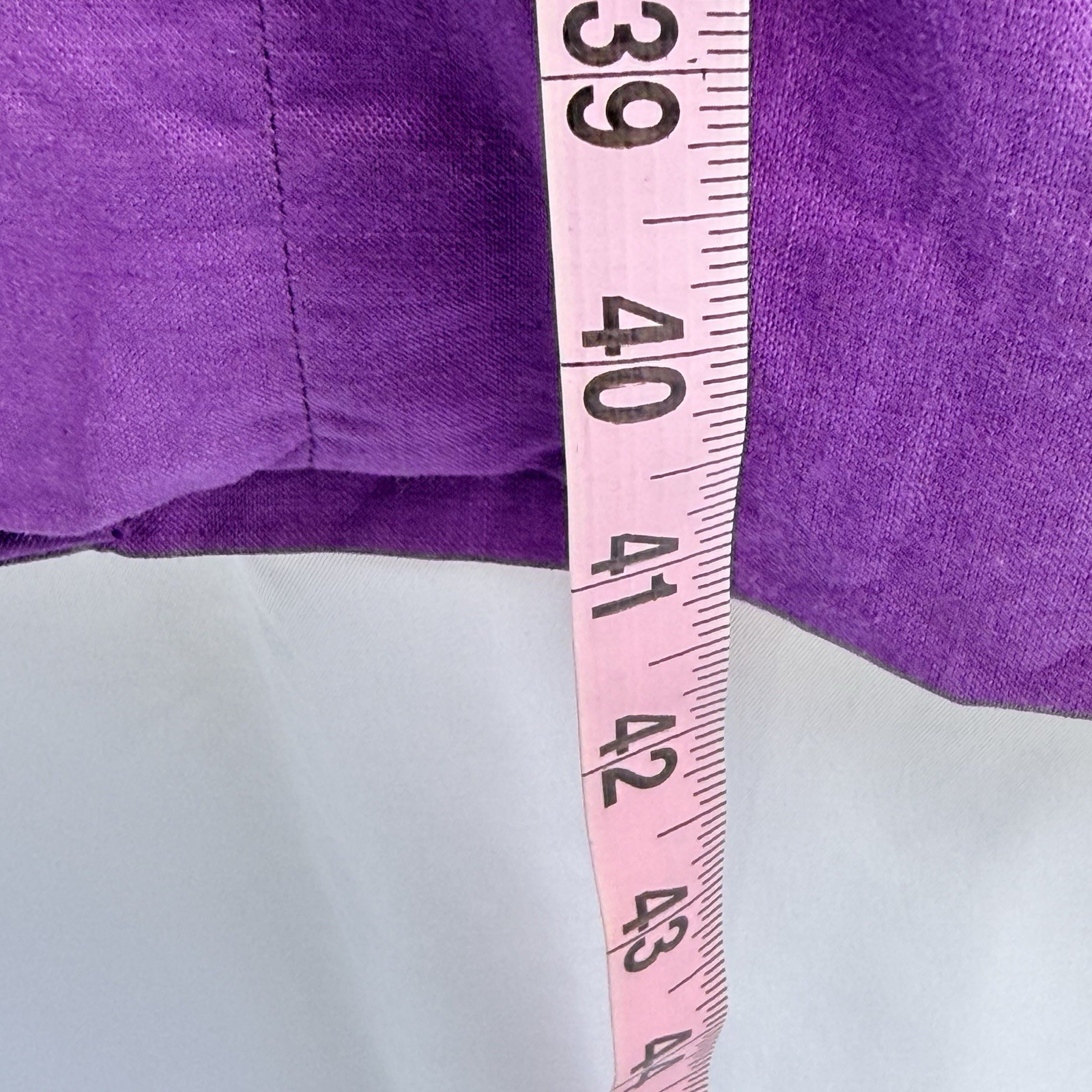 Pia Rucci 80s Appliqué Wiggle Dress 8 Linen Bl 1-Piece Illusion Purple Teal Vtg