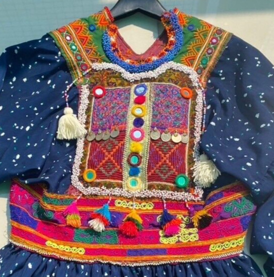 Hand Embroidery Beaded Work Tribal Bohemian Peasant Top Tunic Shirt Dress