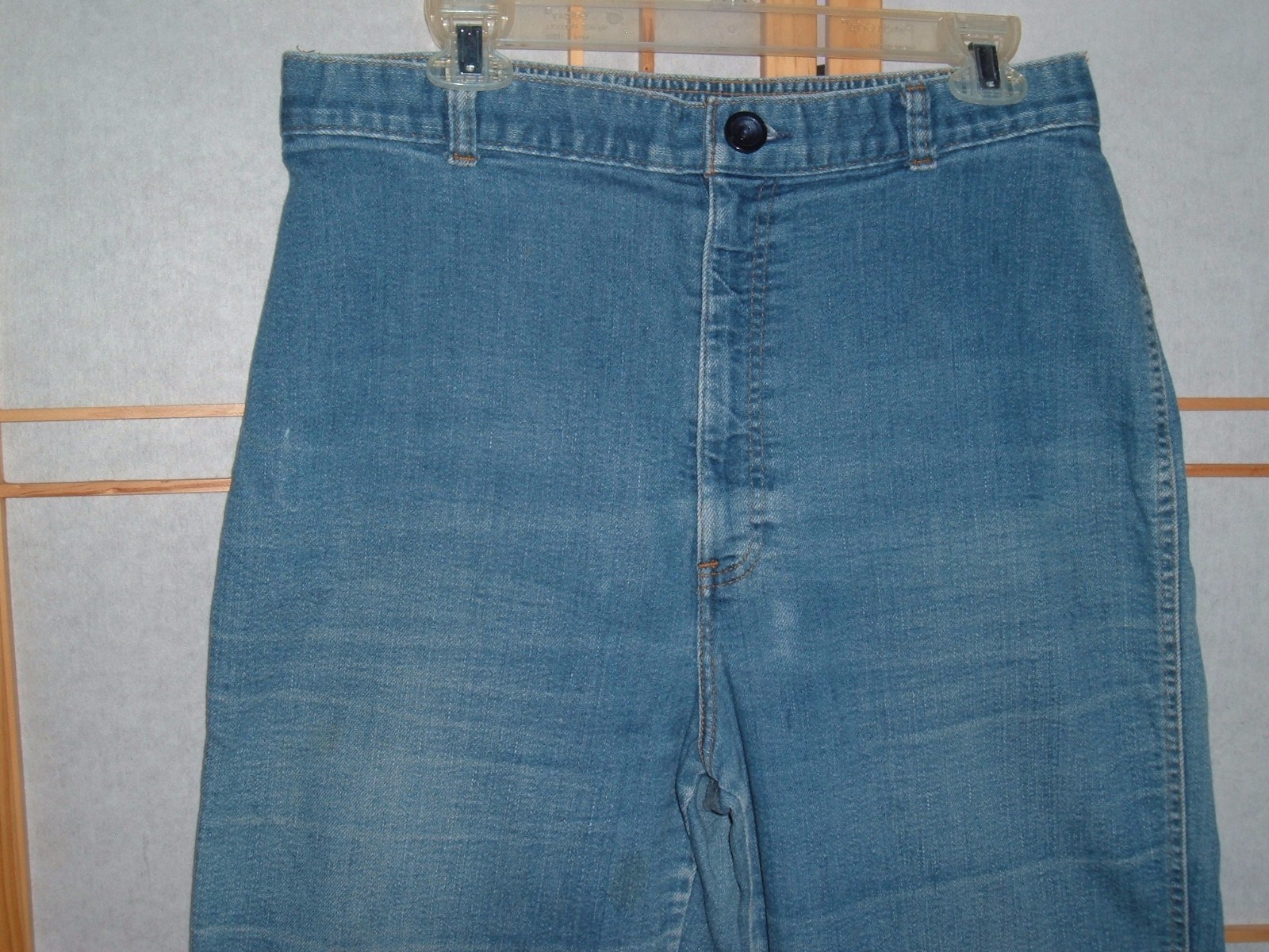 Vtg Jeans LEVI STRAUSS Denim white label 33×30 elastic back high waist