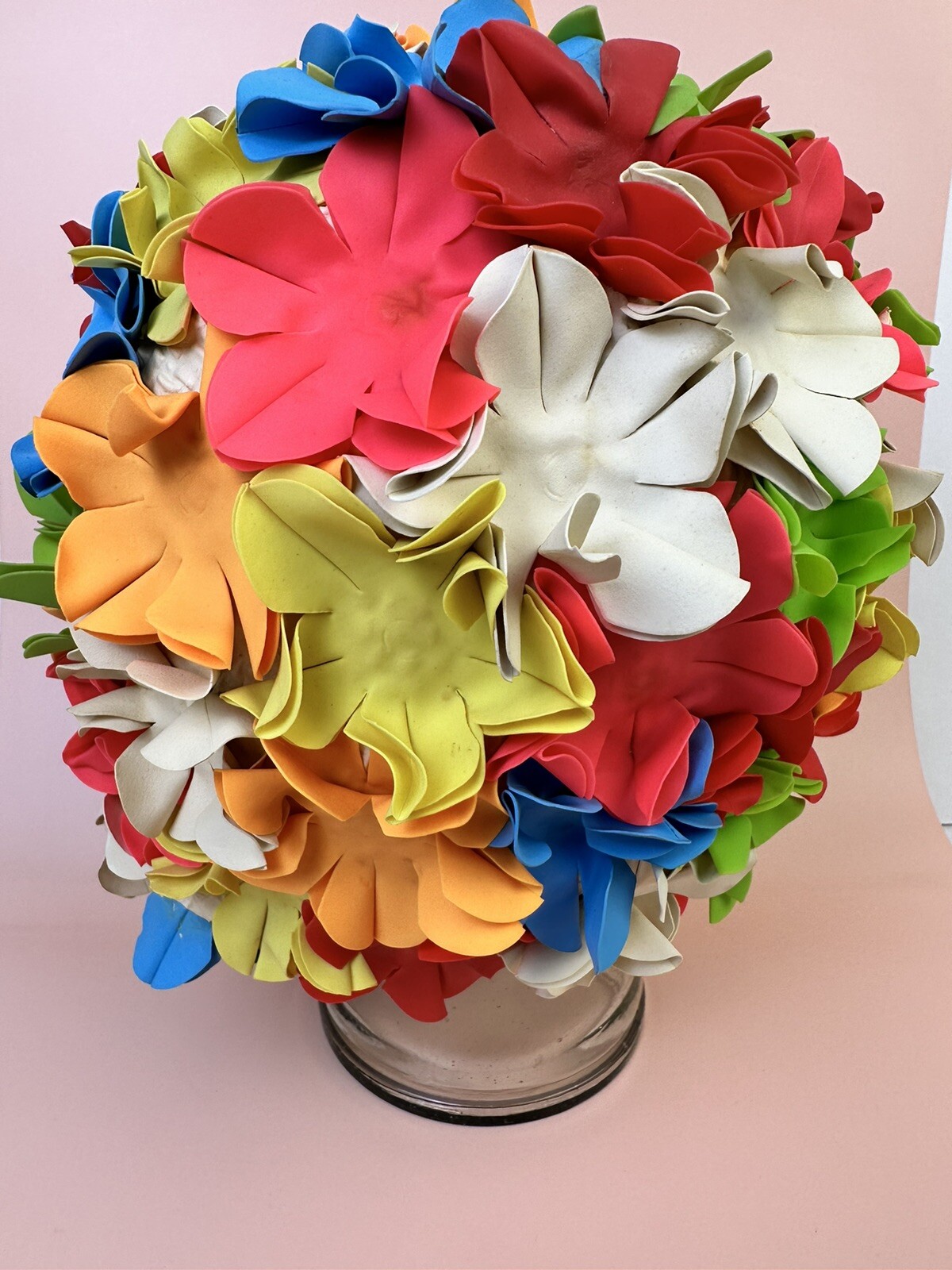 Vintage floral Swim bathing Cap rubber Retro beach Summer 60s glam Pool aqua Hat