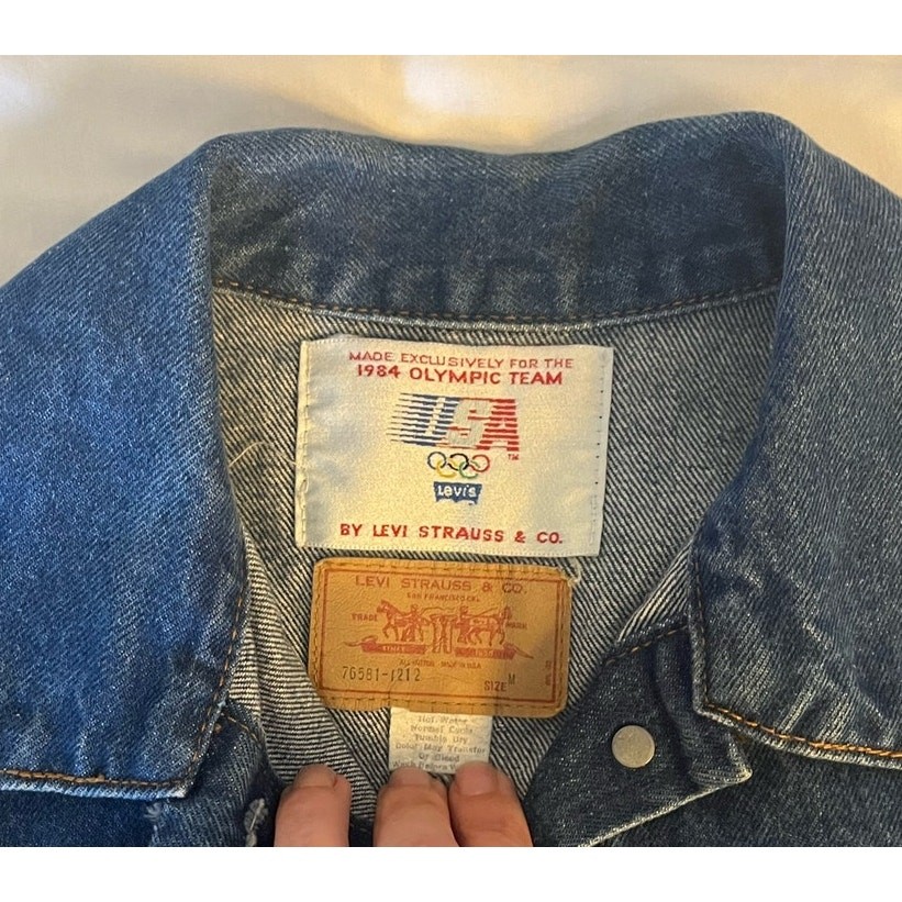Rare Vintage 1984 Olympic USA Team Levi’s Denim Jacket 76001-0214 Unisex sz M