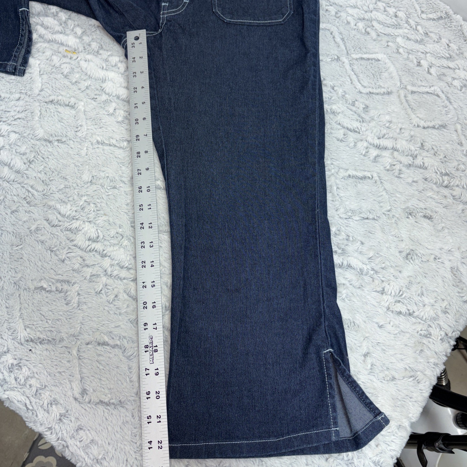 Vintage Sergio Valente Denim Cropped Jumpsuit Size 32 (12-14)