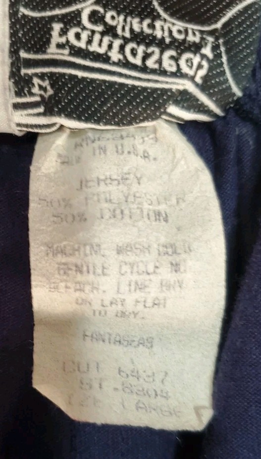 Vtg 80’s Fantaseas Collection Pants Juniors Size L Harem Ruched Flap Pants Navy