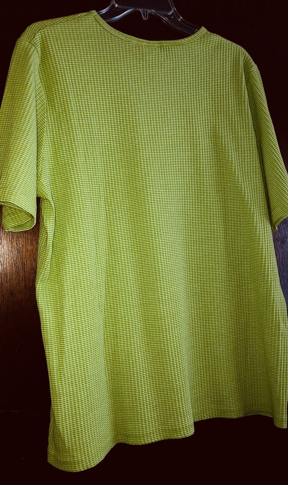 Women’s Size XL Short Sleeve Green Cotton Blend Hasting & Smith Top