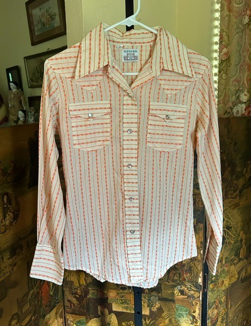 1970s Western Cowgirl Shirt size 12