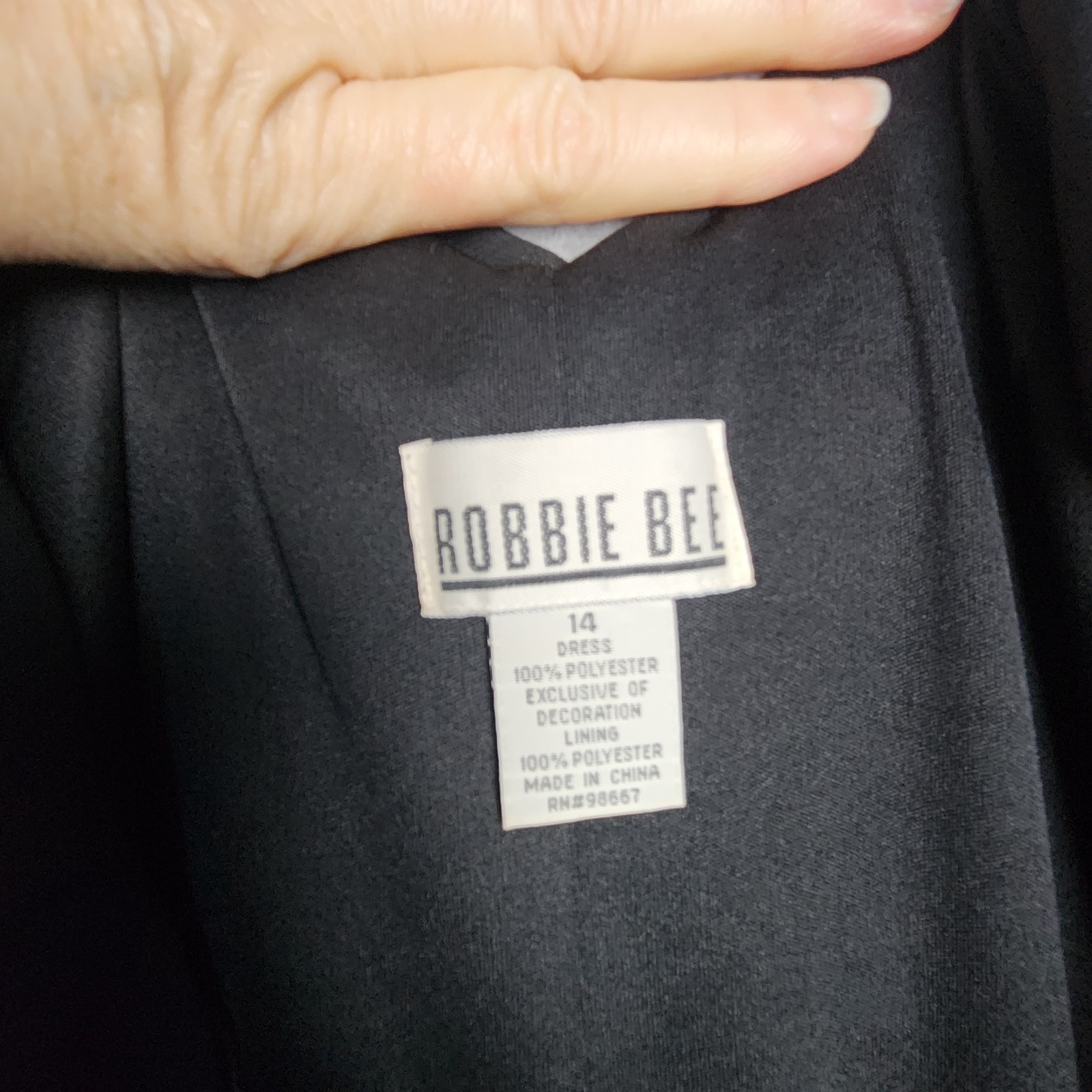Vtg 90’s Black Beaded Maxi Dress Robbie Bee Scoop back dancing cocktail dressy